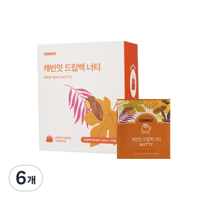 캐빈잇 원두 커피 드립백 너티 7p, 12g, 7개입, 6개