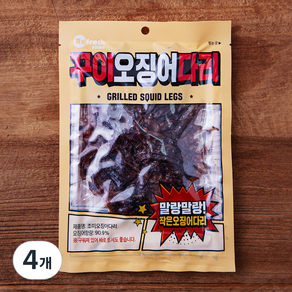 리프레쉬 꾸이 오징어 다리, 50g, 4개