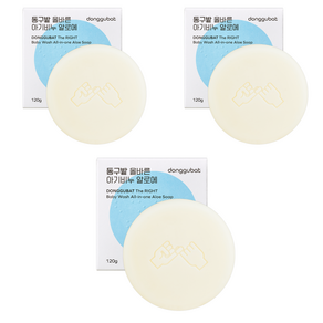 동구밭 올바른 아기비누 알로에, 100g, 3개