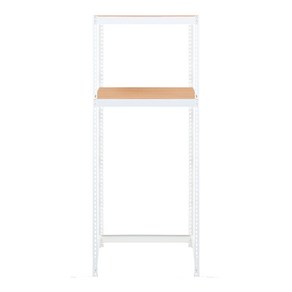 스피드랙 V2 선반 2단 700 x 400 x 2100 mm, 화이트(앵글)