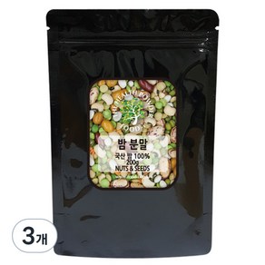 스쿨아이 밤 분말 국내산, 200g, 3개