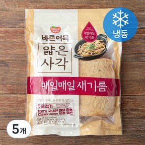 동원 바른어묵 얇은사각 (냉동), 1kg, 5개