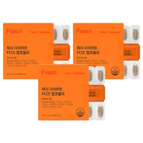 팍시 다이어트 FCCE 발효율피, 60정, 48g, 3개