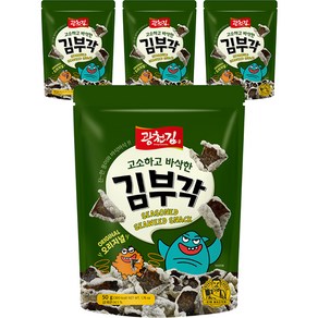 광천김 고소하고 바삭한 김부각 오리지널, 50g, 4개