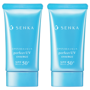 센카 퍼펙트 유브이 에센스 에이 선크림 SPF50+ PA++++, 50g, 2개