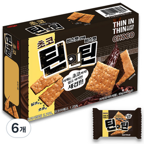 하늘처럼 초코 틴인틴 비스켓, 89g, 6개