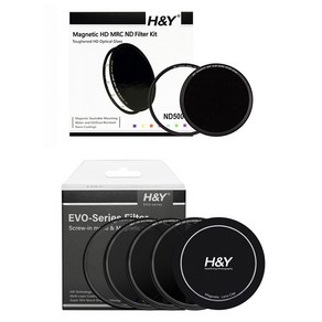 에이치앤와이 HD Evo IR ND8 / 64 / 1000 + RI ND500000 77mm 마그네틱필터 세트, 1세트