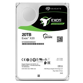 씨게이트 Exos X20 HDD, ST20000NM002D, 20TB