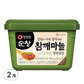 대상 청정원 순창 참깨마늘 양념쌈장, 2개, 500g