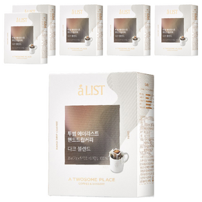 aLIST 투썸플레이스 핸드드립 커피 다크블렌드, 7g, 5개입, 6개