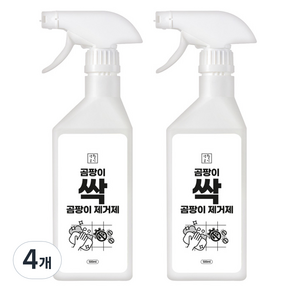 생활공식 곰팡이 싹 곰팡이 제거제, 500ml, 4개