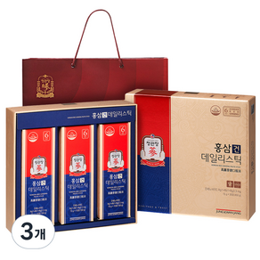 정관장 홍삼건 데일리스틱 + 쇼핑백, 450g, 3개