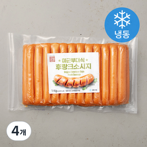 오뗄 미군부대식 후랑크소시지 (냉동), 1kg, 4개