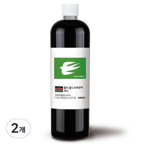 룰리커피 더치커피 콜드브루 커피 원액 케냐, 2개, 1개입, 500ml