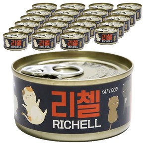 테비토퍼 고양이 리첼 캔, 참치, 80g, 24개