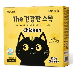 유한양행 윌로펫 더 건강한 스틱 고양이 유산균 간식 30p, 닭고기, 420g, 1개