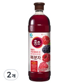 청정원 홍초 복분자, 1.5L, 2개