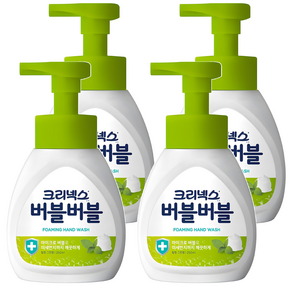 크리넥스 버블버블 핸드워시 힐링그린, 250ml, 4개