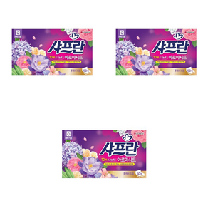 샤프란 아로마 시트 섬유유연제 후레쉬드림, 3개, 50매