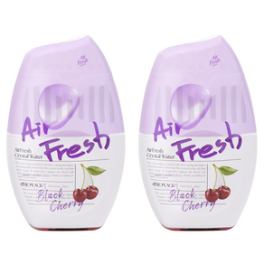 에어후레쉬 크리스탈워터 실내용 대용량 방향제 본품 블랙 체리, 2개, 400ml