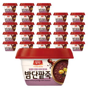 동원 양반 밤단팥죽, 285g, 24개