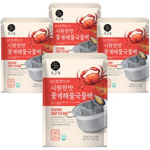 강고집 시원한맛 꽃게 해물 국물팩 10p, 130g, 4개