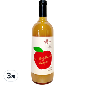 생생초 생초 사과, 1L, 3개