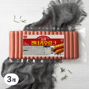 동원 켄터키후랑크 소시지, 1kg, 3개