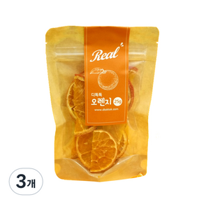 디톡톡 반달 실속형 건조 오렌지, 50g, 1개입, 3개