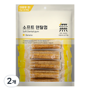 무마진 강아지 소프트 덴탈껌 대용량 30p, 바나나, 270g, 2개