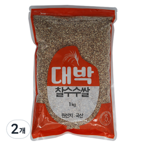 대박 국내산 찰수수쌀, 1kg, 2개