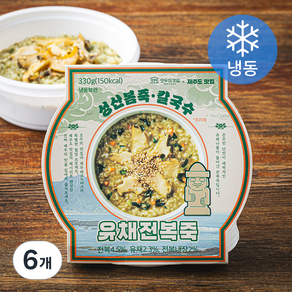 모두의맛집 성산봄죽 칼국수 유채전복죽 (냉동), 330g, 6개