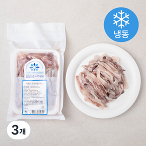 원양산 오징어슬라이스 (냉동), 400g, 3개