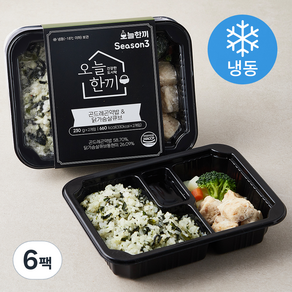 오늘한끼 곤드레곤약밥 & 닭가슴살큐브 (냉동), 230g, 6팩