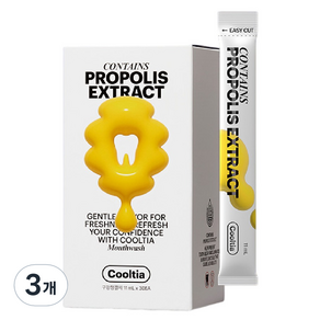 쿨티아 프로폴리스 가글 스틱형 30p, 330ml, 3개
