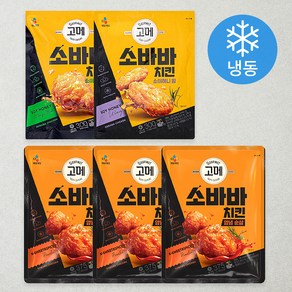 고메 소바바 치킨 양념 순살 375G 3P + 소이허니 윙 300g 1P + 소이허니 봉 300g 1P (냉동), 1세트