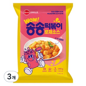 오테이스트 송송떡볶이 로제소스, 340g, 3개