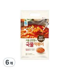 청정원 국물 떡볶이, 380g, 6개