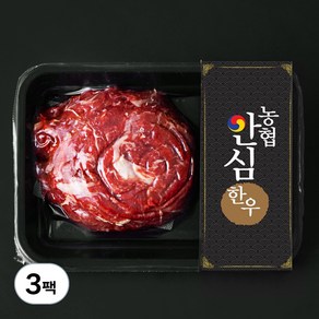 농협안심한우 정육 2등급 불고기용 (냉장), 300g, 3팩