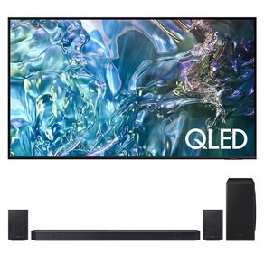 삼성전자 4K UHD QLED 스마트 TV + 사운드바 세트, 214cm(85인치), KQ85QD67AFXKR, 벽걸이형 X HW-930D (사운드바), 방문설치