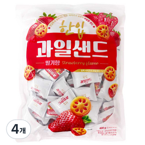 한입 과일 샌드 딸기향, 800g, 4개