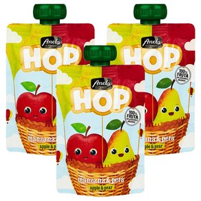 아넬라 HOP 과일 퓨레, 100g, 3개, 혼합맛(사과/사과배)