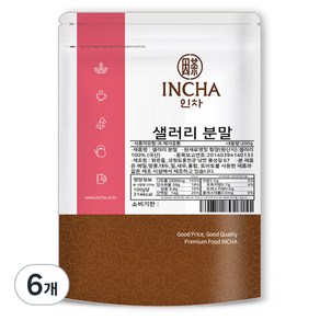 인차 샐러리 분말, 200g, 6개