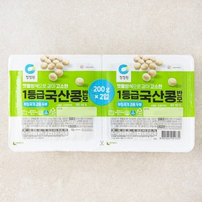 청정원 1등급 국산콩 반모(부침찌개겸용두부), 2팩, 200g