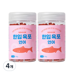 드룰린 강아지 한입육포 180g, 연어맛, 4개