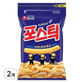 농심 포스틱 과자, 280g, 2개