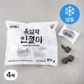 아끼니 흑임자 인절미 16개입 (냉동), 800g, 4팩