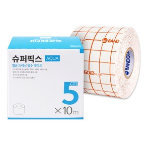 슈퍼픽스 아쿠아 롤 반창고 5cm x 10m, 1개입, 1개