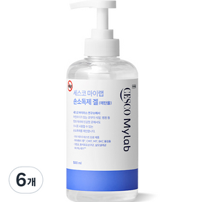 세스코 마이랩 손소독제 겔, 6개, 500ml