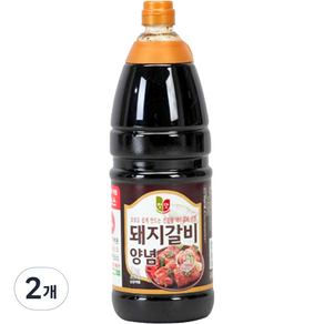 첫맛 돼지갈비 양념, 2개, 2kg